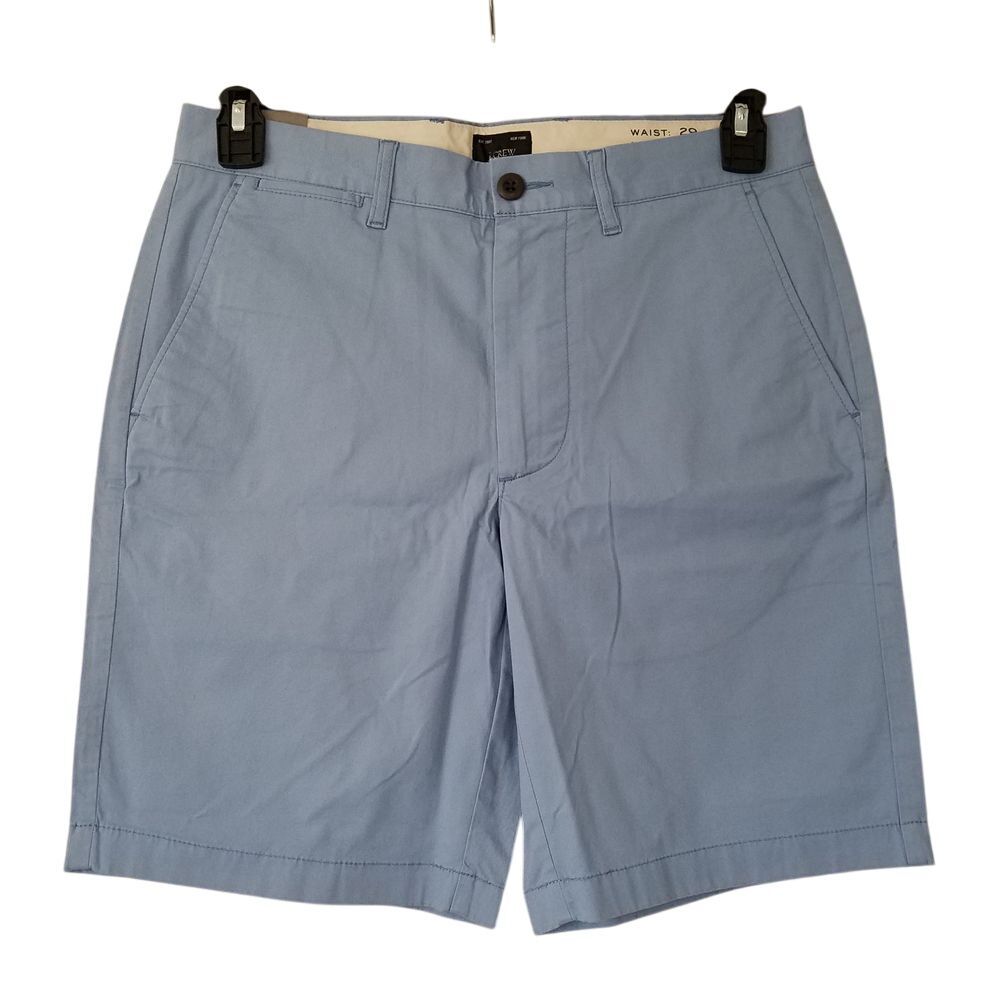 J. Crew 9" Stretch Chino Shorts Mens Size 29 Blue NWT BE052